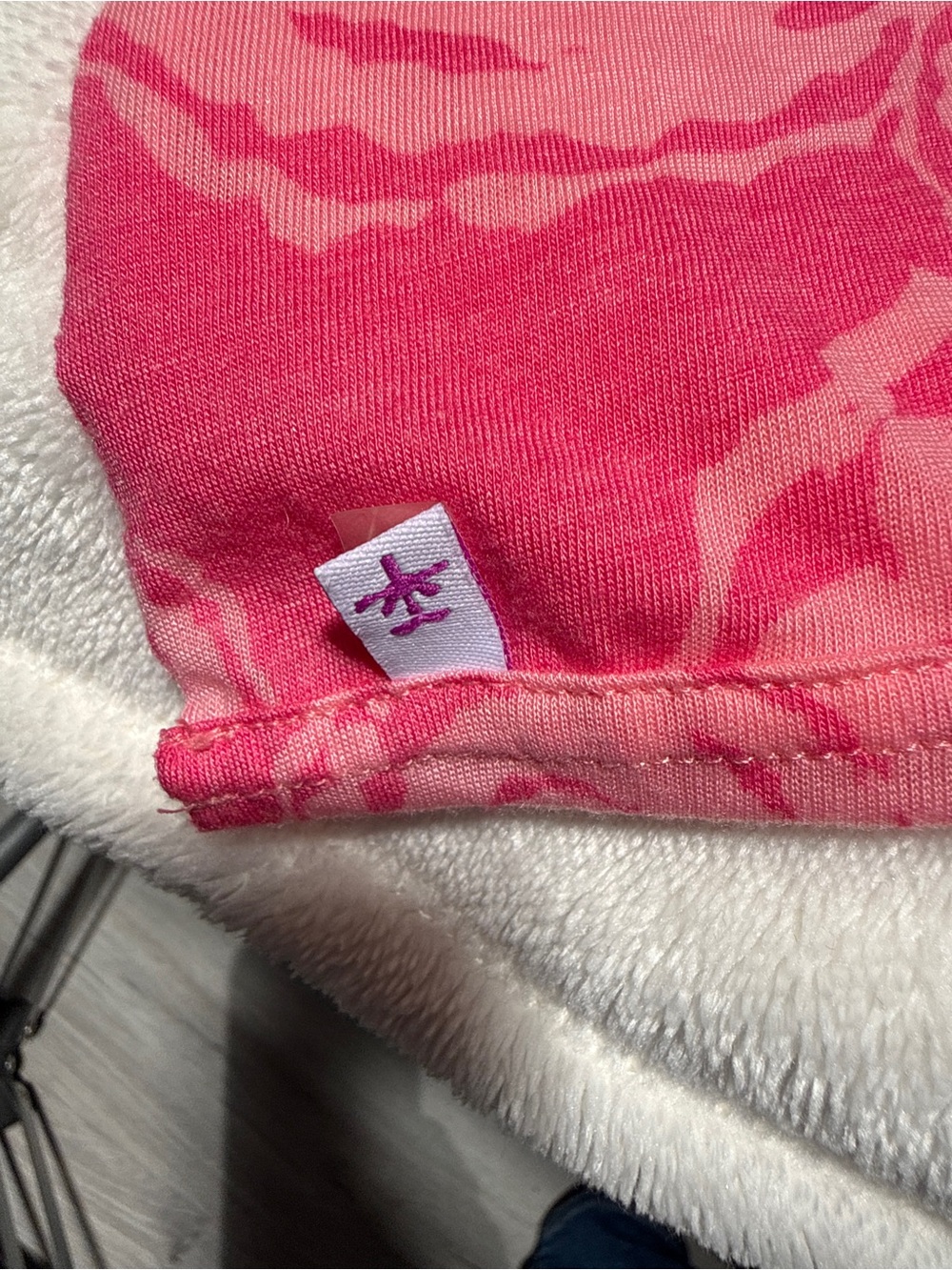 Savlabot Pink & Fuchsia Circle Pattern Infinity Scarf | Soft Jersey Knit